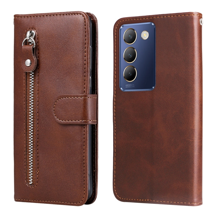Custodia in pelle con cerniera per vivo Y200, Y17s, Y36 4G/5G e Y78 5G
