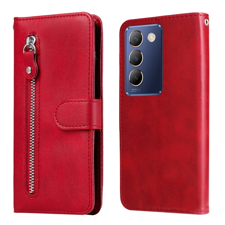 Custodia in pelle con cerniera per vivo Y200, Y17s, Y36 4G/5G e Y78 5G