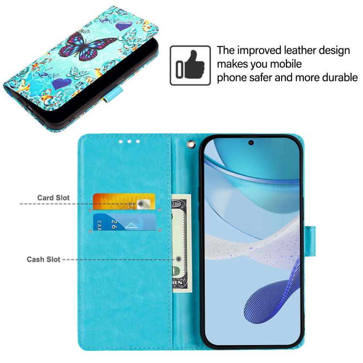 Custodia in pelle per iPhone 17 Pro e 18 Pro con motivi colorati - immagine 3