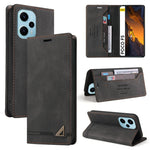 Custodia portafoglio in pelle per Xiaomi Poco F5 e Redmi Note 12
