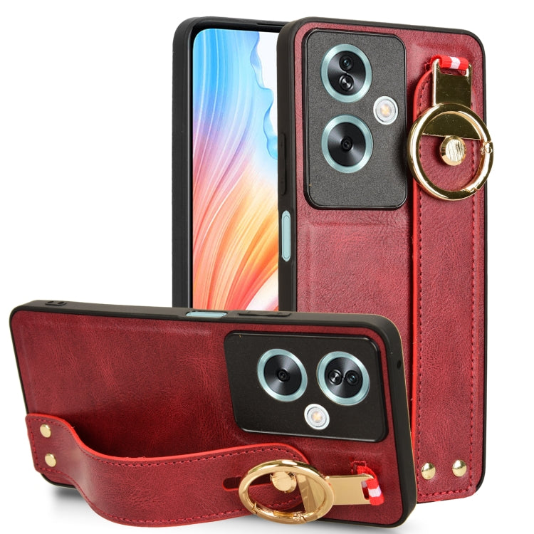 Custodia in pelle con cinturino per OPPO Reno11 Pro, Find X7 Ultra, A79 5G