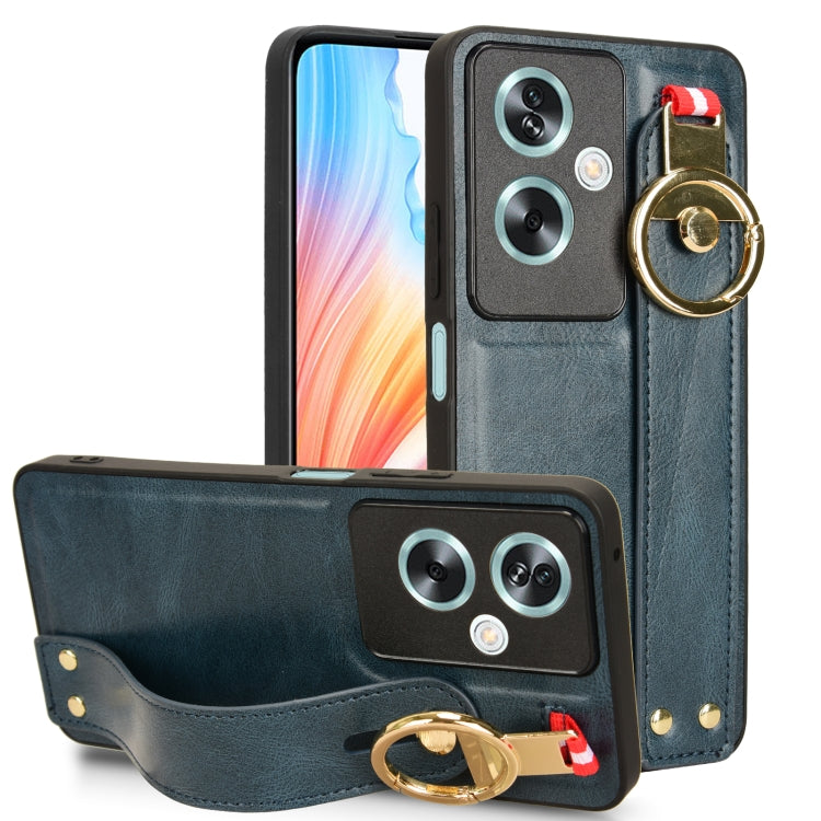 Custodia in pelle con cinturino per OPPO Reno11 Pro, Find X7 Ultra, A79 5G
