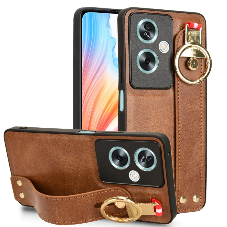 Custodia in pelle con cinturino per OPPO Reno11 Pro, Find X7 Ultra, A79 5G