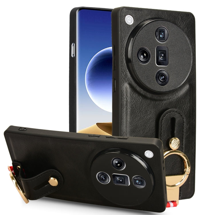 Custodia in pelle con cinturino per OPPO Reno11 Pro, Find X7 Ultra, A79 5G