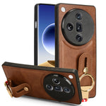 Custodia in pelle con cinturino per OPPO Reno11 Pro, Find X7 Ultra, A79 5G