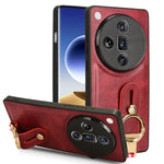Custodia in pelle con cinturino per OPPO Reno12 5G Global, Reno11 F / F25 Pro