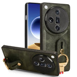 Custodia in pelle con cinturino per OPPO Reno12 5G Global, Reno11 F / F25 Pro