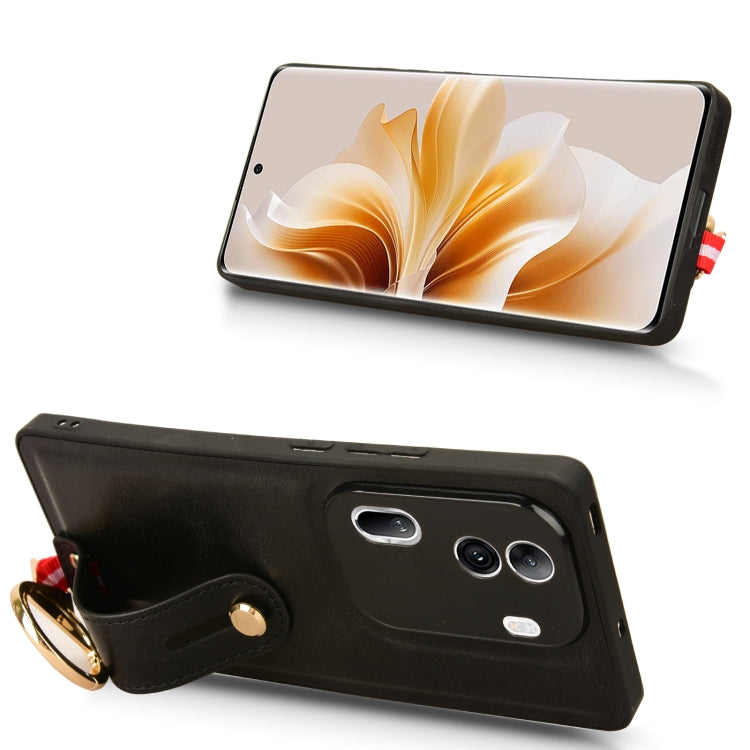 Custodia in pelle con cinturino per OPPO Reno11 Pro, Find X7 Ultra, A79 5G