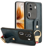Custodia in pelle con cinturino per OPPO Reno11 Pro, Find X7 Ultra, A79 5G