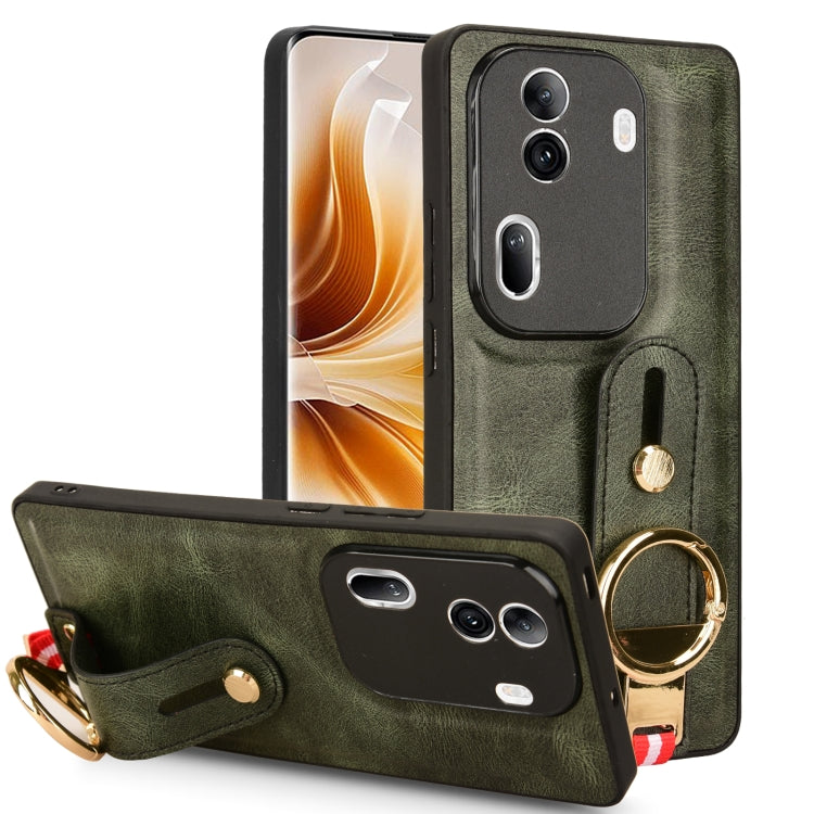 Custodia in pelle con cinturino per OPPO Reno11 Pro, Find X7 Ultra, A79 5G