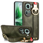Custodia in pelle con cinturino per OPPO Reno12 5G Global, Reno11 F / F25 Pro