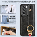 Custodia in pelle con cinturino per OPPO Reno12 5G Global, Reno11 F / F25 Pro