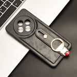 Custodia posteriore in pelle con cinturino per OPPO Reno12 F 5G, A3 Pro India