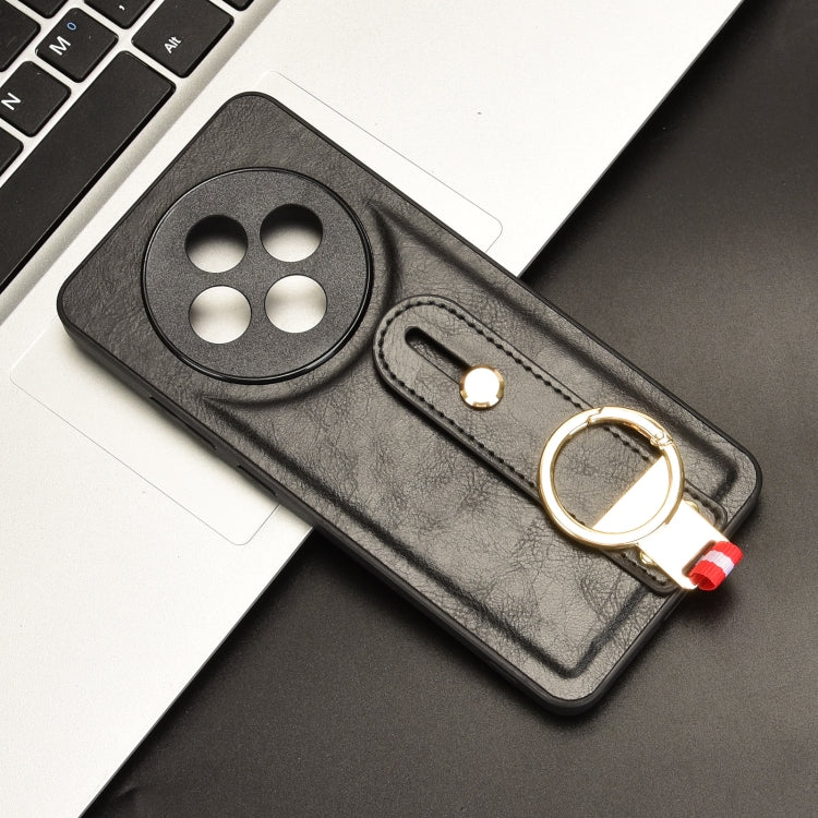 Custodia posteriore in pelle con cinturino per OPPO Reno12 F 5G, A3 Pro India