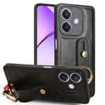 Custodia in pelle con cinturino per OPPO Reno13 F 5G, Find X8, K12x 5G / A3 Pro