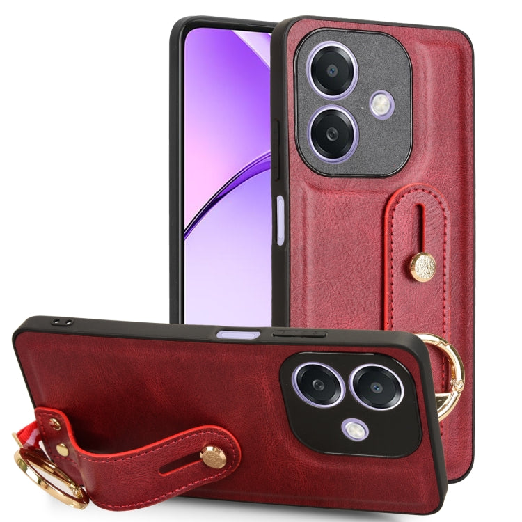 Custodia in pelle con cinturino per OPPO Reno13 F 5G, Find X8, K12x 5G / A3 Pro