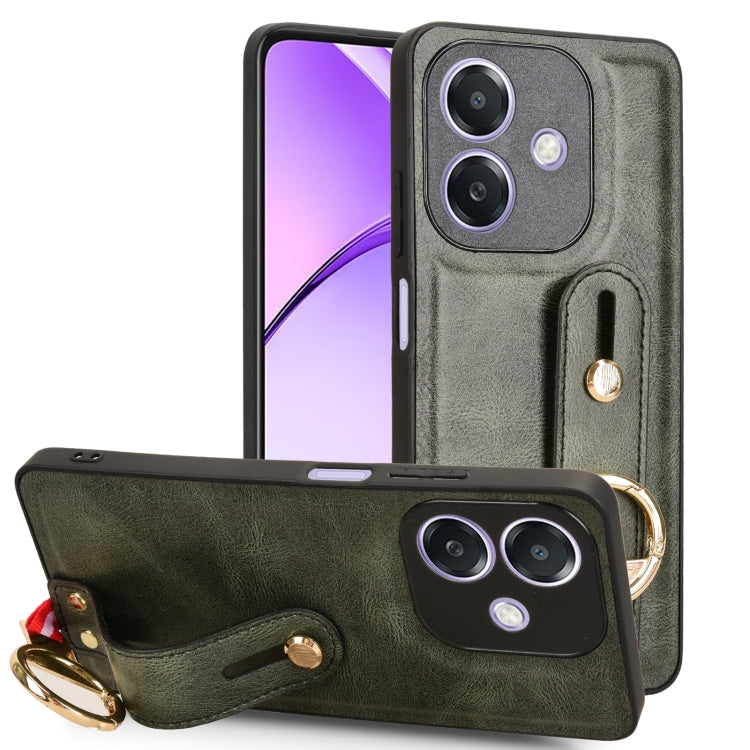 Custodia in pelle con cinturino per OPPO Reno13 F 5G, Find X8, K12x 5G / A3 Pro