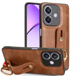 Custodia in pelle con cinturino per OPPO Reno13 F 5G, Find X8, K12x 5G / A3 Pro