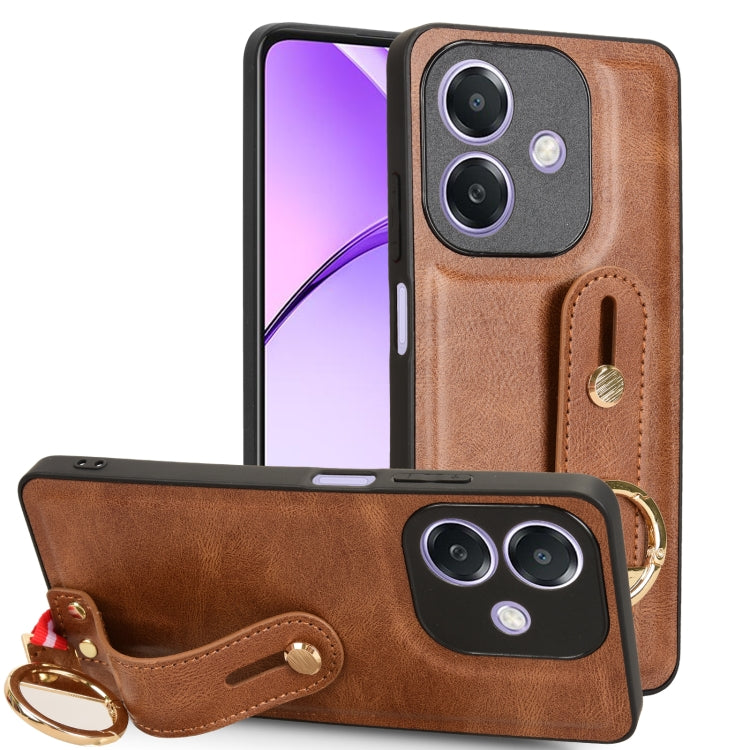 Custodia in pelle con cinturino per OPPO Reno13 F 5G, Find X8, K12x 5G / A3 Pro