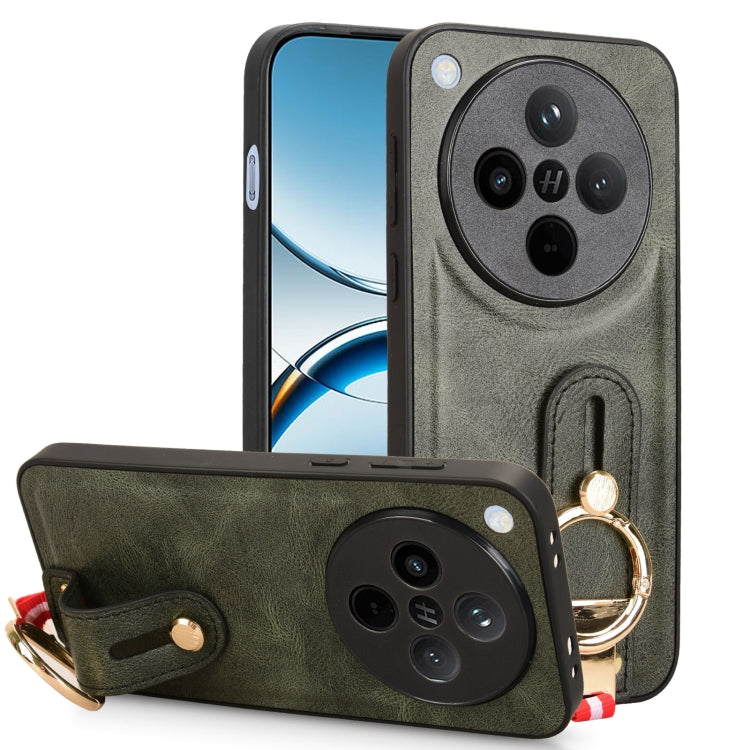 Custodia in pelle con cinturino per OPPO Reno13 F 5G, Find X8, K12x 5G / A3 Pro