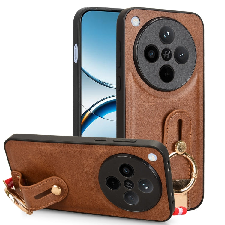 Custodia in pelle con cinturino per OPPO Reno13 F 5G, Find X8, K12x 5G / A3 Pro