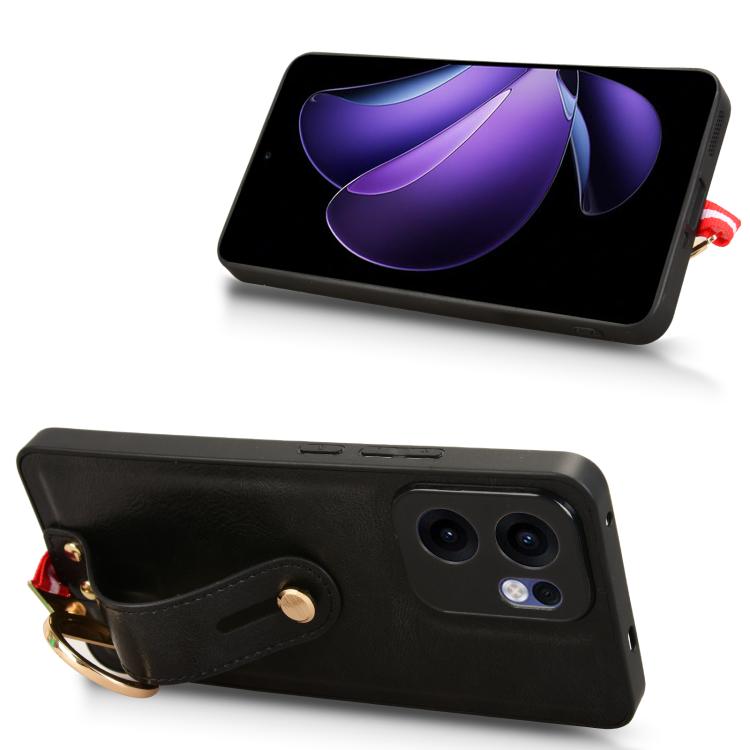 Custodia in pelle con cinturino per OPPO Reno13 F 5G, Find X8, K12x 5G / A3 Pro