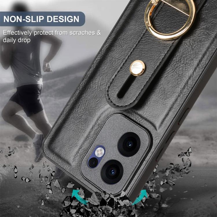 Custodia in pelle con cinturino per OPPO Reno13 F 5G, Find X8, K12x 5G / A3 Pro