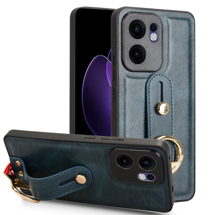 Custodia in pelle con cinturino per OPPO Reno13 F 5G, Find X8, K12x 5G / A3 Pro