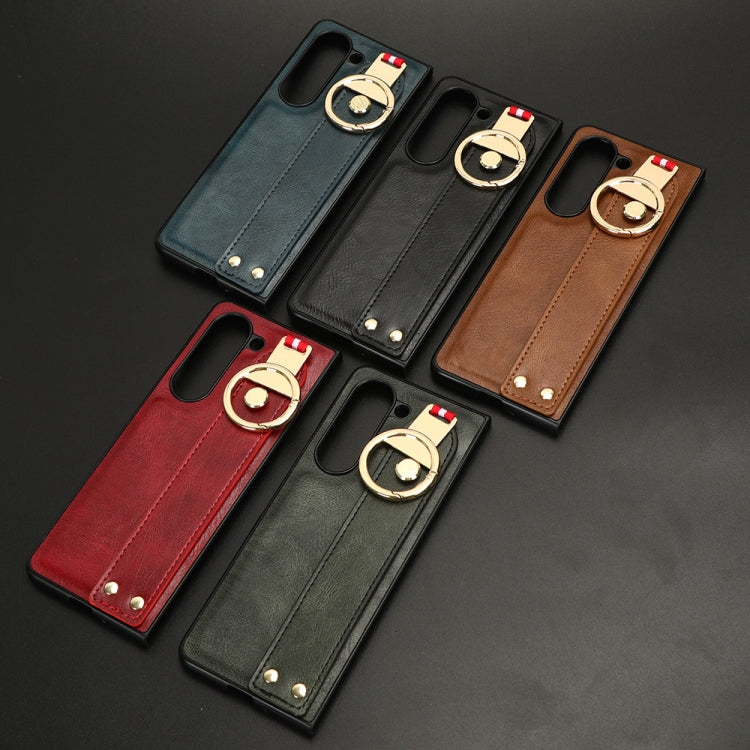 Custodia in pelle con cinturino per Samsung Galaxy Fold5