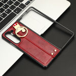 Custodia in pelle con cinturino per Samsung Galaxy Fold5