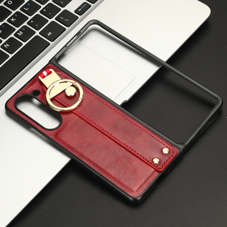 Custodia in pelle con cinturino per Samsung Galaxy Fold5