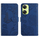 Custodia per cellulare in pelle goffrata con peonia a farfalla, For OnePlus 12R 5G Global, For OnePlus 12 5G Global, For OnePlus Nord CE 3 Lite