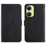 Custodia per cellulare in pelle goffrata con peonia a farfalla, For OnePlus 12R 5G Global, For OnePlus 12 5G Global, For OnePlus Nord CE 3 Lite