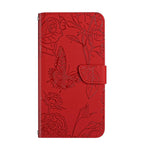 Custodia per cellulare in pelle goffrata con peonia a farfalla, For OnePlus 12R 5G Global, For OnePlus 12 5G Global, For OnePlus Nord CE 3 Lite