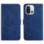 Custodia per cellulare in pelle goffrata con peonia a farfalla, For OnePlus 13T, For OnePlus 13R, For OnePlus 13, For OnePlus Nord 4 5G