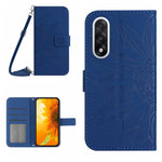 Custodia pelle goffrata Sun Flower con cordino per OnePlus 15 5G e Nord 5 5G /