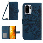 Custodia in pelle goffrata Sun Flower con cordino per OnePlus Nord 6 5G e 15R