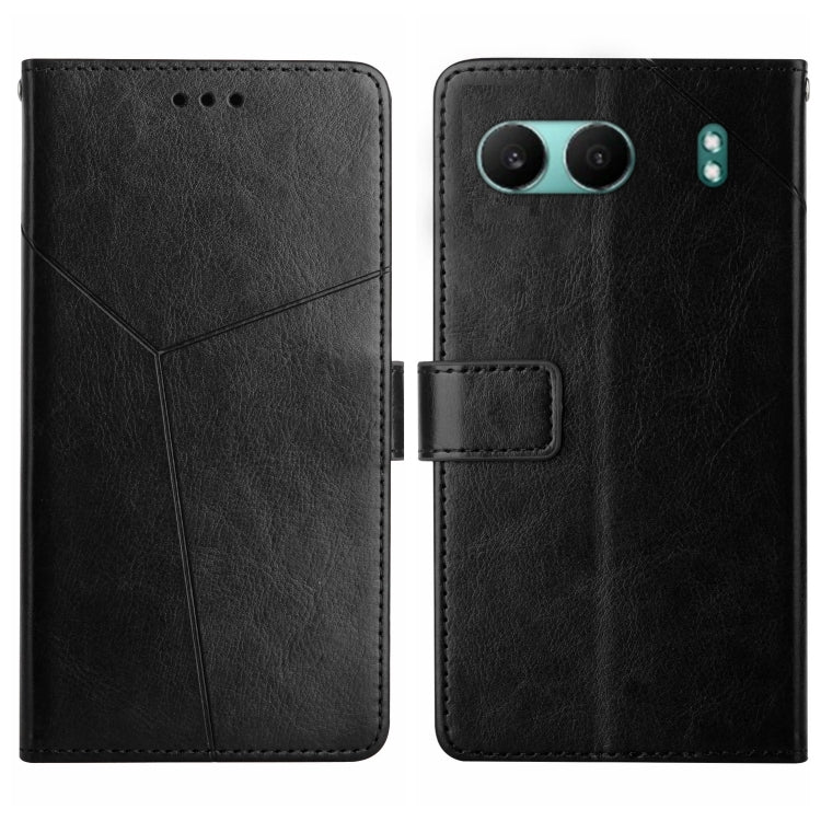 Custodia in pelle con motivo a Y per OnePlus 13T, 13R, 13 e Nord 4 5G