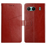 Custodia in pelle con motivo a Y per OnePlus 13T, 13R, 13 e Nord 4 5G