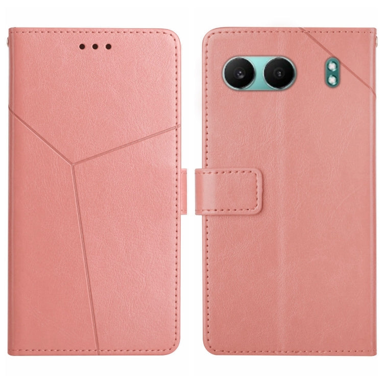 Custodia in pelle con motivo a Y per OnePlus 13T, 13R, 13 e Nord 4 5G