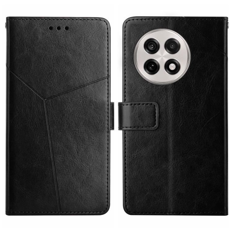 Custodia in pelle con motivo a Y per OnePlus 13T, 13R, 13 e Nord 4 5G