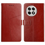Custodia in pelle con motivo a Y per OnePlus 13T, 13R, 13 e Nord 4 5G
