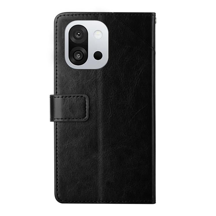 Custodia in pelle con motivo a Y per OnePlus 13T, 13R, 13 e Nord 4 5G