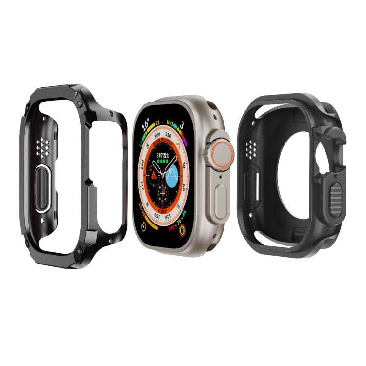 Custodia ibrida TPU e PC per Apple Watch 40-49mm