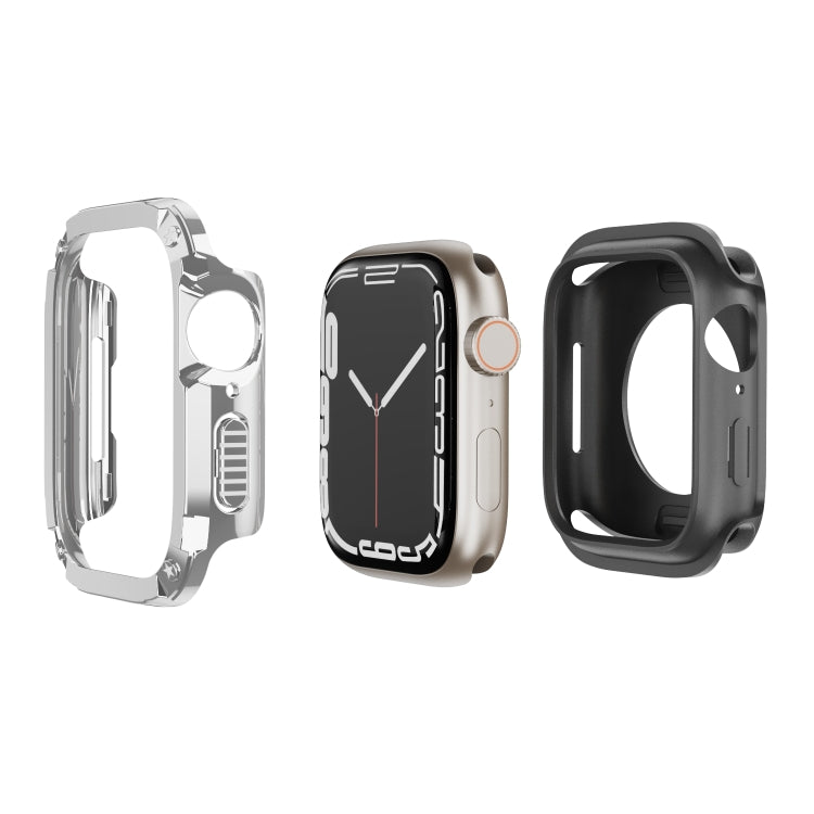 Custodia ibrida TPU e PC per Apple Watch 40-49mm