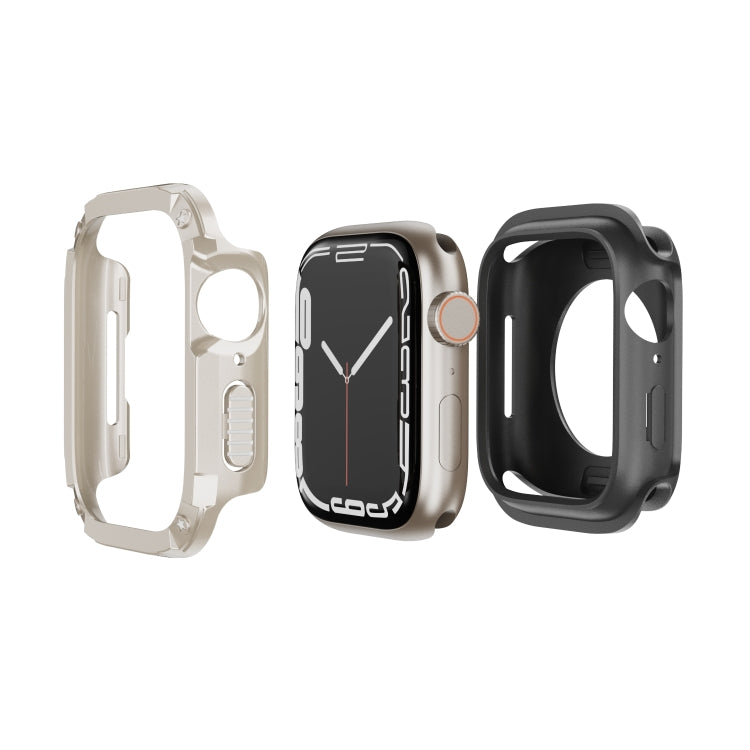 Custodia ibrida TPU e PC per Apple Watch 40-49mm