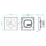 Termostato LED BHT-008GBL 95-240V 16A senza WiFi