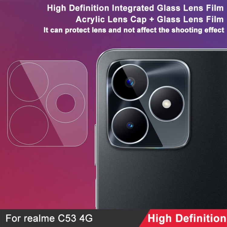 Pellicola con lente in vetro integrata ad alta definizione per Realme C53 4G e