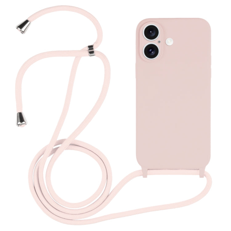 Custodia silicone liquido con cordino per iPhone 15 Pro Max