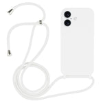 Custodia silicone liquido con cordino per iPhone 15 Pro Max